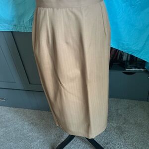 Elegant Tan Pencil Skirt/Pants